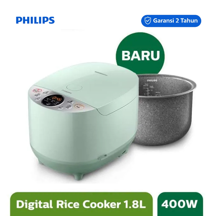 Philips Fuzzy Logic Rice Cooker 1.8 L - HD4515/85 - Hijau